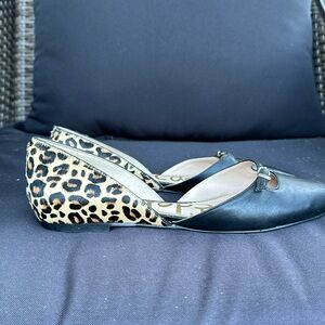 SAME EDELMAN d’Orsay calf hair flats